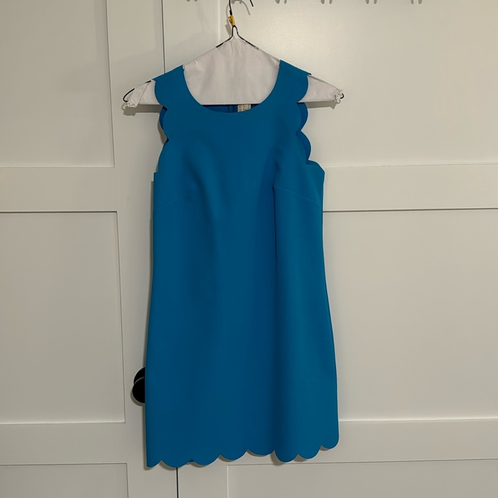 J-Crew scallop sheath dress
